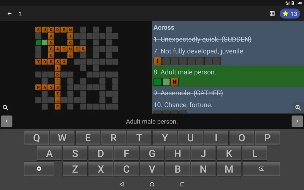 English Crossword puzzle APK for Android