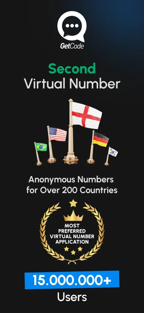 GetCode second virtual number service offering anonymous numbers worldwide